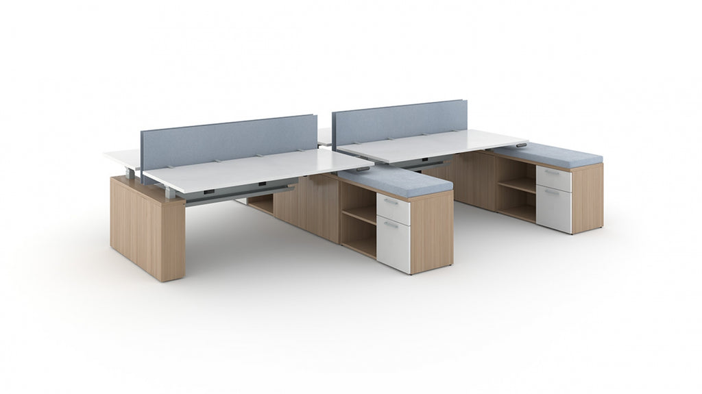 Systems Staks Adjustable Height Desk - Office Furniture Heaven