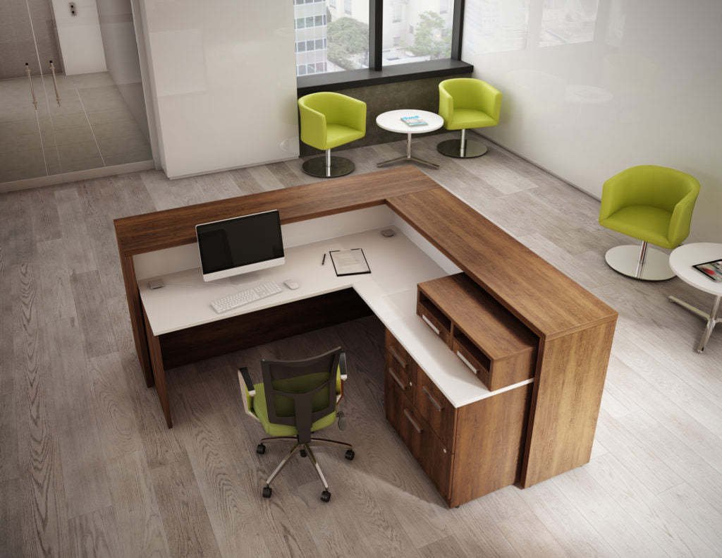 Desks M-Brace Reception - Office Furniture Heaven